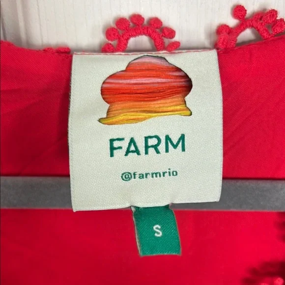 FARM Rio Solar Forest V-Neck Midi Dress NWOT Size S - Picture 3 of 9